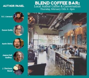 Local Author Coffee and Conversation event at Blend Coffee Bar